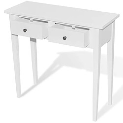 vidaXL Table console 2 tiroirs