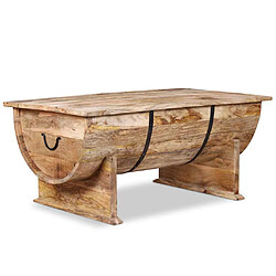 Acheter vidaXL Table basse Bois de manguier - 88 cm