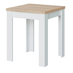 Pegane Table de cuisine extensible - Chêne blanc
