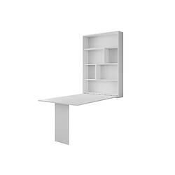 Bestmobilier Table murale rabattable - Blanc pas cher