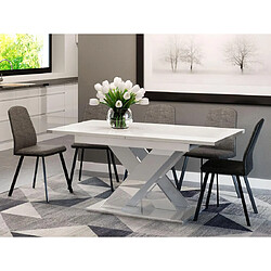 BESTMOBILIER Buriti Table extensible - Blanche