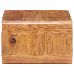 Avis vidaXL Table basse - Bois d'acacia 90x50x30 cm