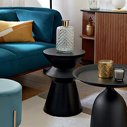 Atmosphera Table d'appoint métal - Noir
