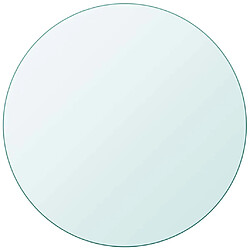 VidaXL Dessus de Table Ronde Verre Trempé 500 mm
