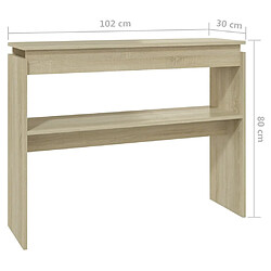 VidaXL Console - Chêne sonoma pas cher