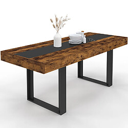 Idmarket Table Extensible PHOENIX Bois Noir