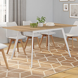 IDMARKET INGA - Table scandinave extensible, 120/160 cm