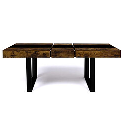 Avis Idmarket Table Extensible PHOENIX Bois Noir