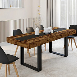 Idmarket Table Extensible PHOENIX Bois Noir