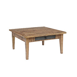 Bois & Chiffons Table Basse 2 Tiroirs Manguier Farm II