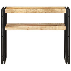 vidaXL Table console 90x30x75 cm Bois de manguier brut