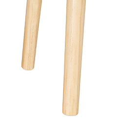 Helloshop26 Table d'appoint ronde avec tiroir - Blanc