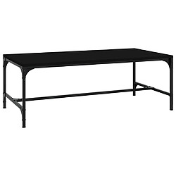 VIDAXL Table basse Noir