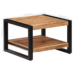 VIDAXL Table basse 60x60x40 cm Bois d'acacia pas cher