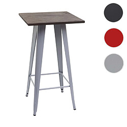 Mendler Table haute carrée - Gris