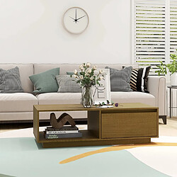Avis VidaXL Table Basse Bois de Pin 110x50x33,5 cm