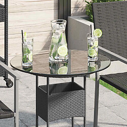 VidaXL Dessus de Table Ronde Verre Trempé 500 mm