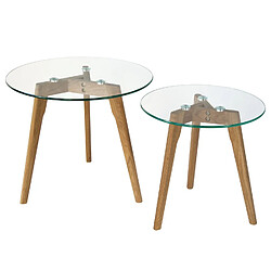 Decoshop26 Tables basses TABA06006 - Verre
