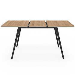 Avis Idmarket MARKET Table INGA 120-160 Bois/Noir