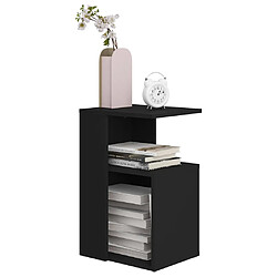 Avis vidaXL Table d'appoint Noir 36x30x56 cm