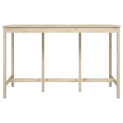 Avis vidaXL Table de Bar Bois de Pin