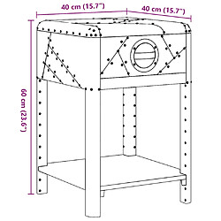 vidaXL Table de coin vintage pas cher