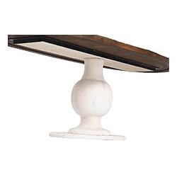 Acheter Table à Manger Ovale Manguier Blanc - Bois & Chiffons