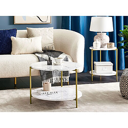 Beliani Table Basse Reva Blanc