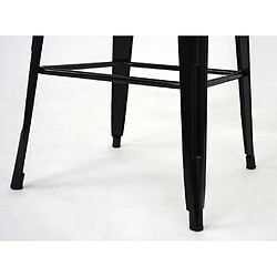 Acheter Mendler Ensemble bar table et 2 tabourets - Noir