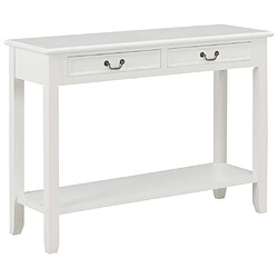 vidaXL Table console - Blanc