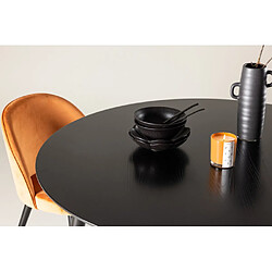 Venture home Table à manger ronde Dipp - Noir pas cher