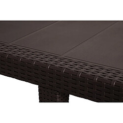 Alter Table de jardin extensible - Marron pas cher