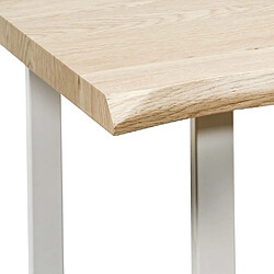Acheter The home deco factory table à manger industrielle - Blanc bois