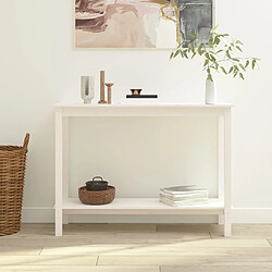 VidaXL Table console Blanc 110x40x80 cm