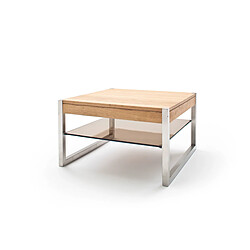 Pegane Table basse carrée - Chêne