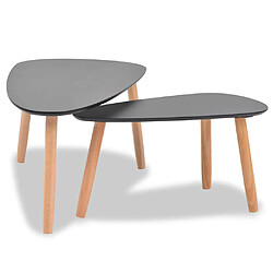 Acheter VidaXL Ensemble tables basses - 2 pcs noir