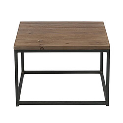 Mes Table basse métal et bois - Noir