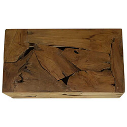 Acheter vidaXL Table basse teck véritable - 90x50x30 cm