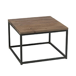 Mes Table basse métal et bois - Noir
