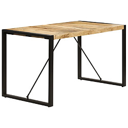 Avis Helloshop26 Table à manger bois - Marron et noir