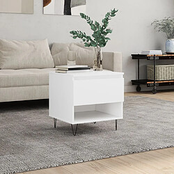 vidaXL Table basse blanc