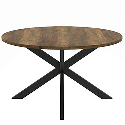 Avis Idmarket MARKET TB Hawkins ronde 70 cm - Bois foncé