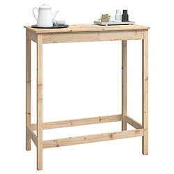 Avis vidaXL Table de bar Bois de pin