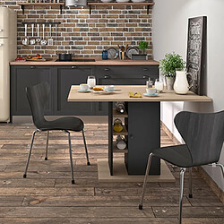 Mes Table à manger avec rangements - Marron