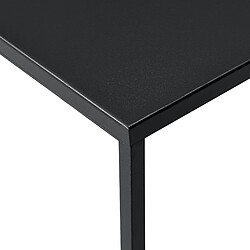 Avis Helloshop26 Table basse carrée - Noir mat 85 cm