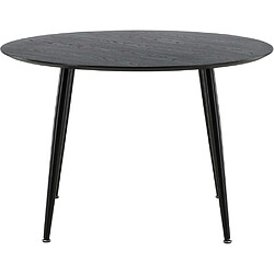 Avis Venture home Table à manger ronde Dipp - Noir