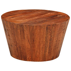 VidaXL Table basse - Bois de manguier brut