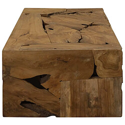 Avis vidaXL Table basse teck véritable - 90x50x30 cm