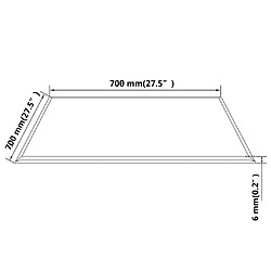 Acheter VidaXL Dessus de table carré - Verre trempé