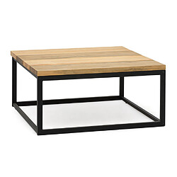 Ds Meubles Table basse Preston Noir 80x80x38cm